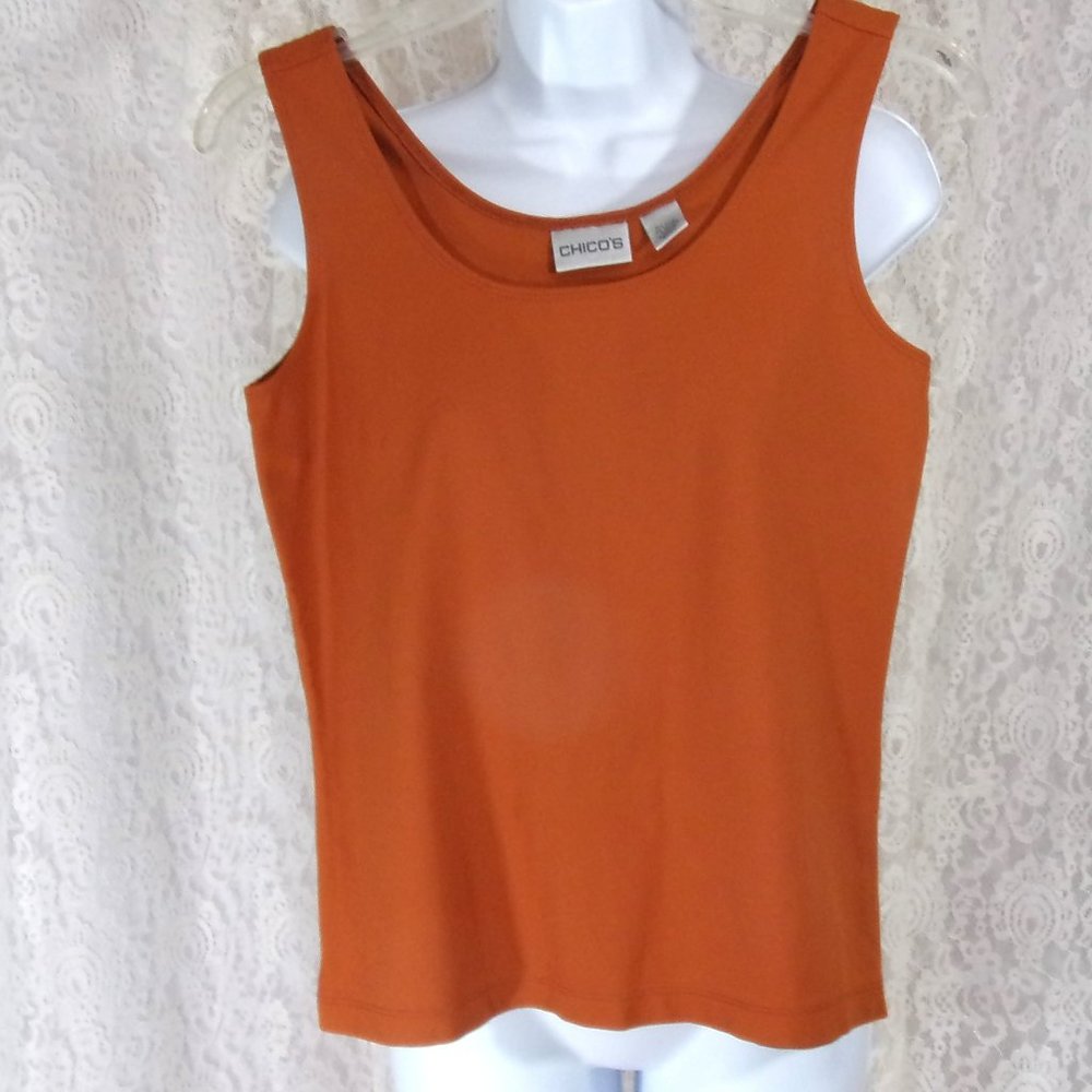 Chico's Copper Smooth Knit Tank Top Size 0 (XS) NWOT